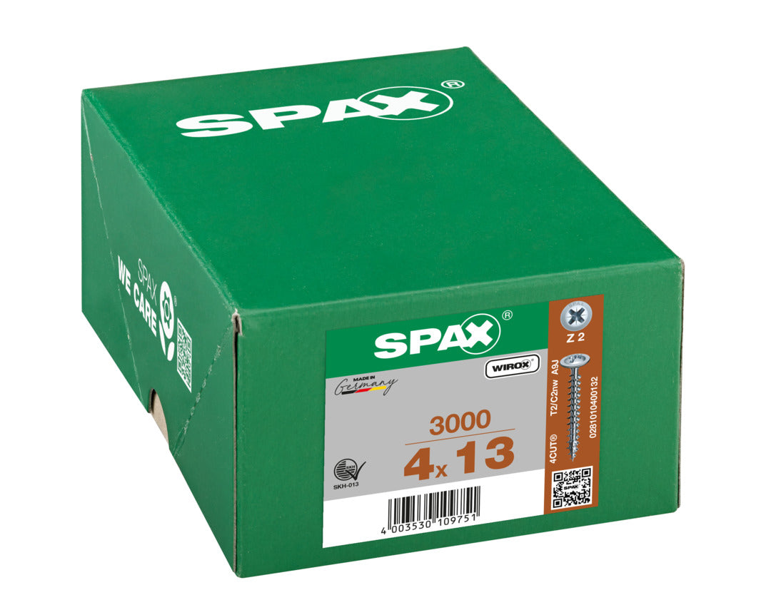 SPAX Flangehead Pozi Wirox Screw 4.0 x 13mm