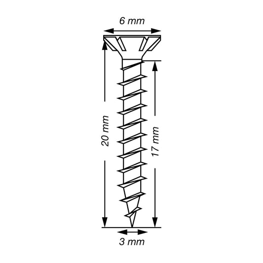 SPAX Wirox Pozi Screw 3.0 x 20mm - Box of 200