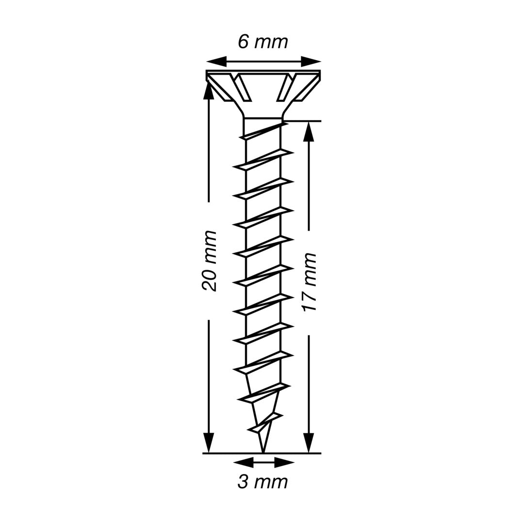 SPAX Wirox Pozi Screw 3.0 x 20mm - Box of 200
