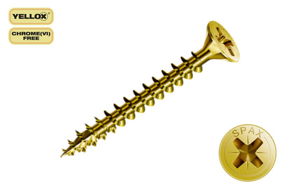 SPAX Yellox Pozi Screw 3.0 x 12mm - Box of 200